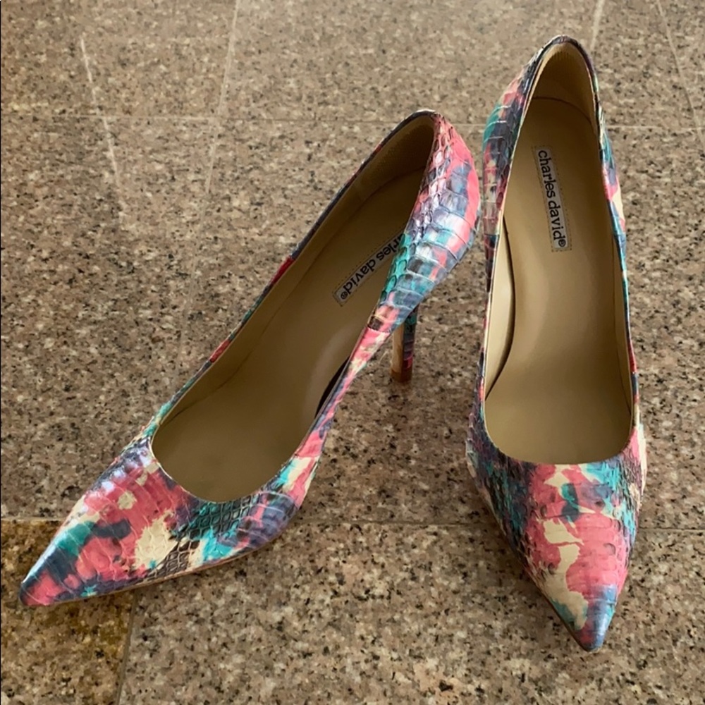 Multicolored Charles David heels